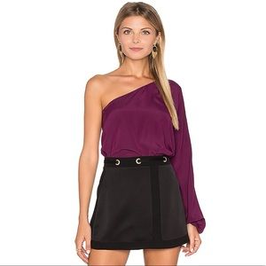 Ramy Brook Silk One Shoulder Top